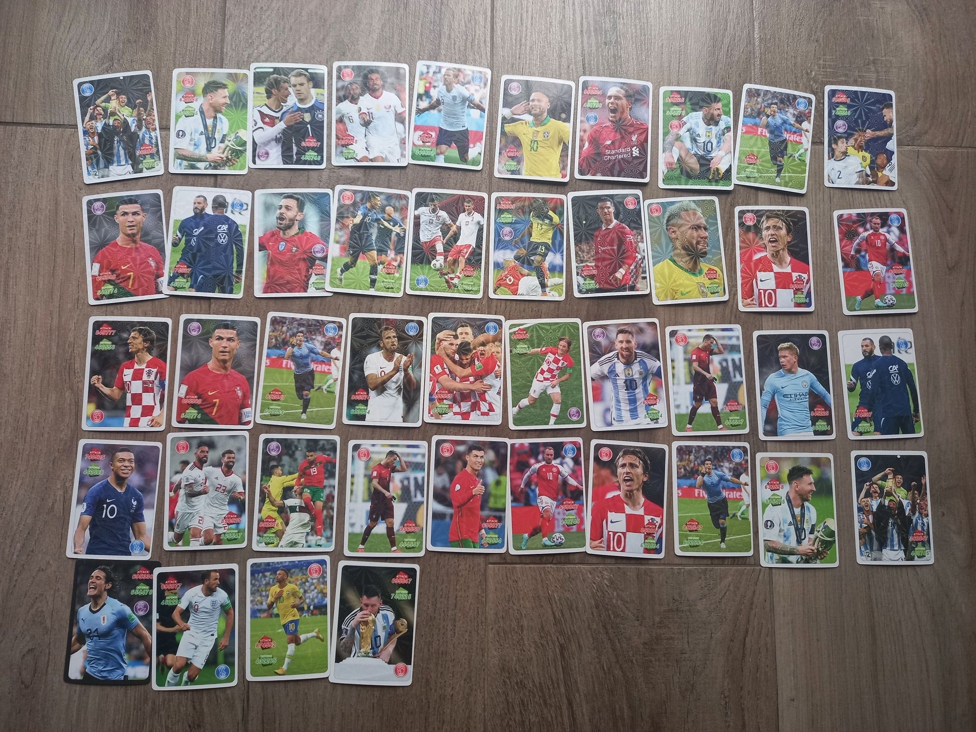 Karty z piłkarzami, piłka nożna Fifa World Cup 2022 44szt