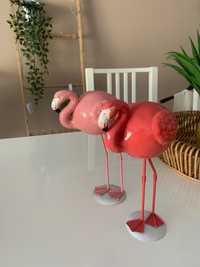 Flamingos em louça
