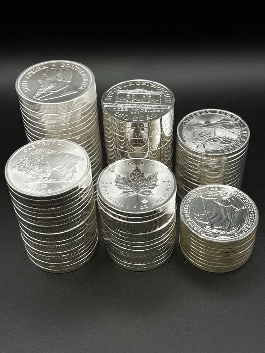 Монети срібні інвестиційні 999. На опт від 10-20-100шт...