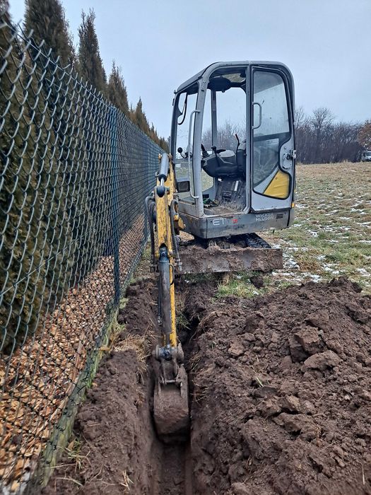 Usługi minikoparką, wynajem minikoparki, prace ziemne, wywrotka 3,5 t