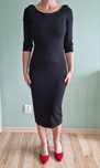 Czarna sukienka midi roz.36 M&S