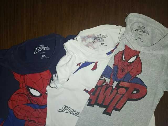 T-shirts Homem Aranha - Tamanho 3-4 Anos