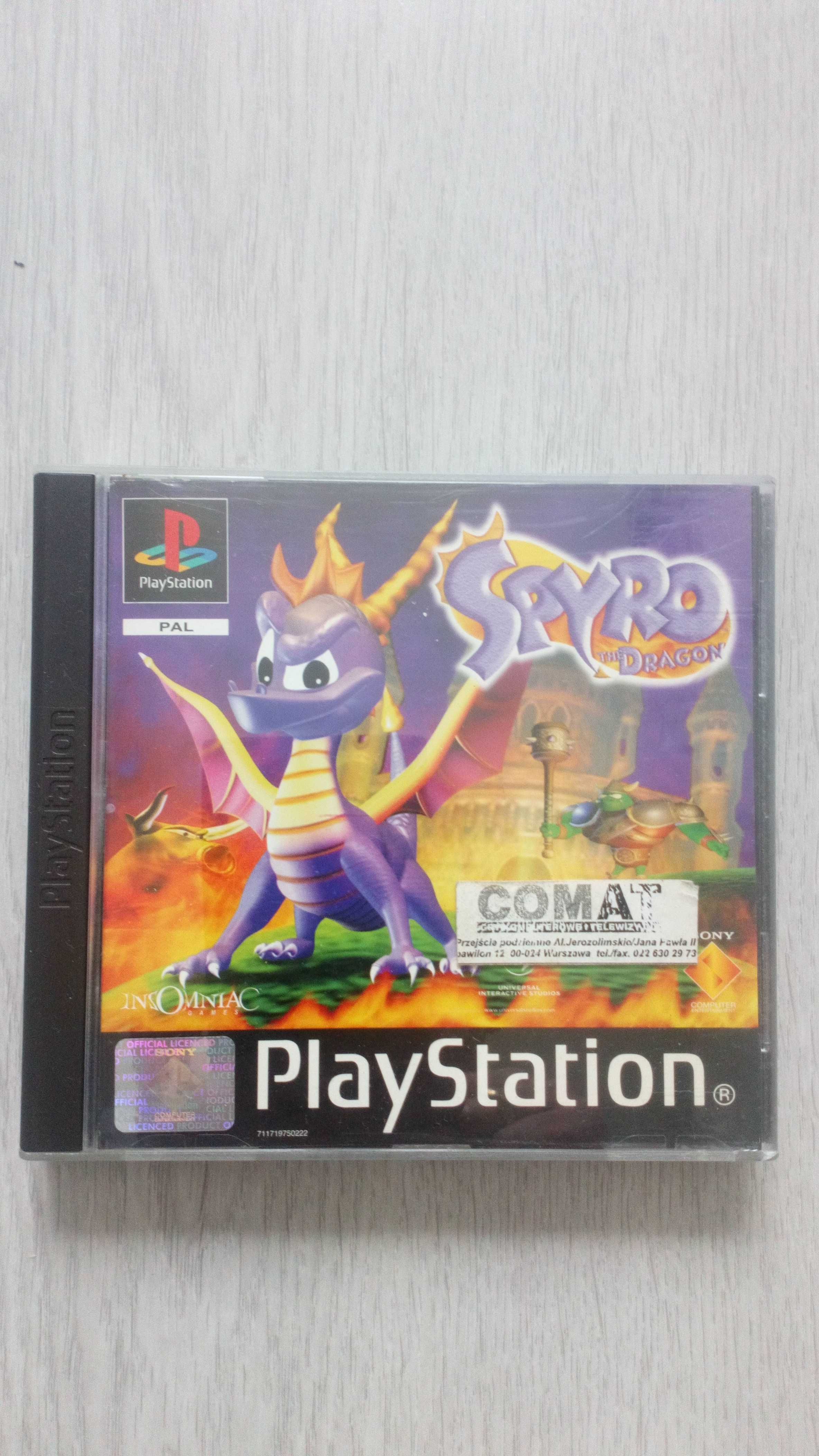 Spyro the dragon na ps1 ps2 ps3 wersja black label pl  biały kruk