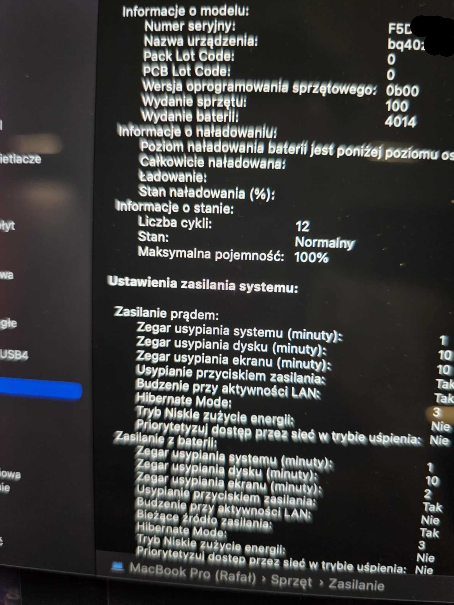 Apple MacBook Pro 16 M2 Pro 16GB RAM / 1TB SSD - 12 cykli ładowania