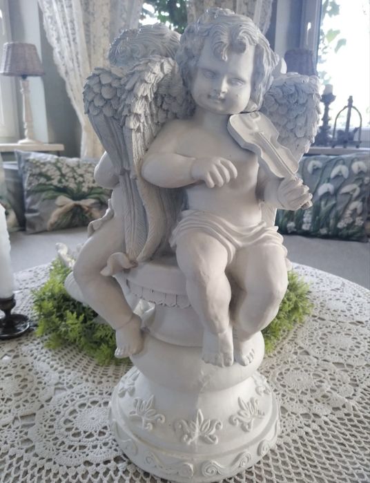 Shabby chic, anioł, figura, prowansalski, francuski