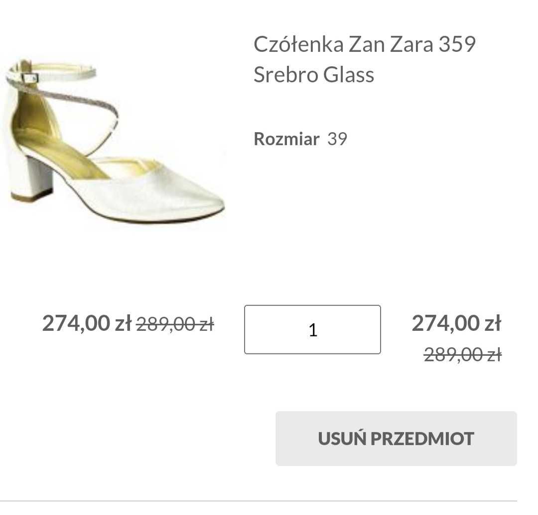 Buty ślubne zanzara