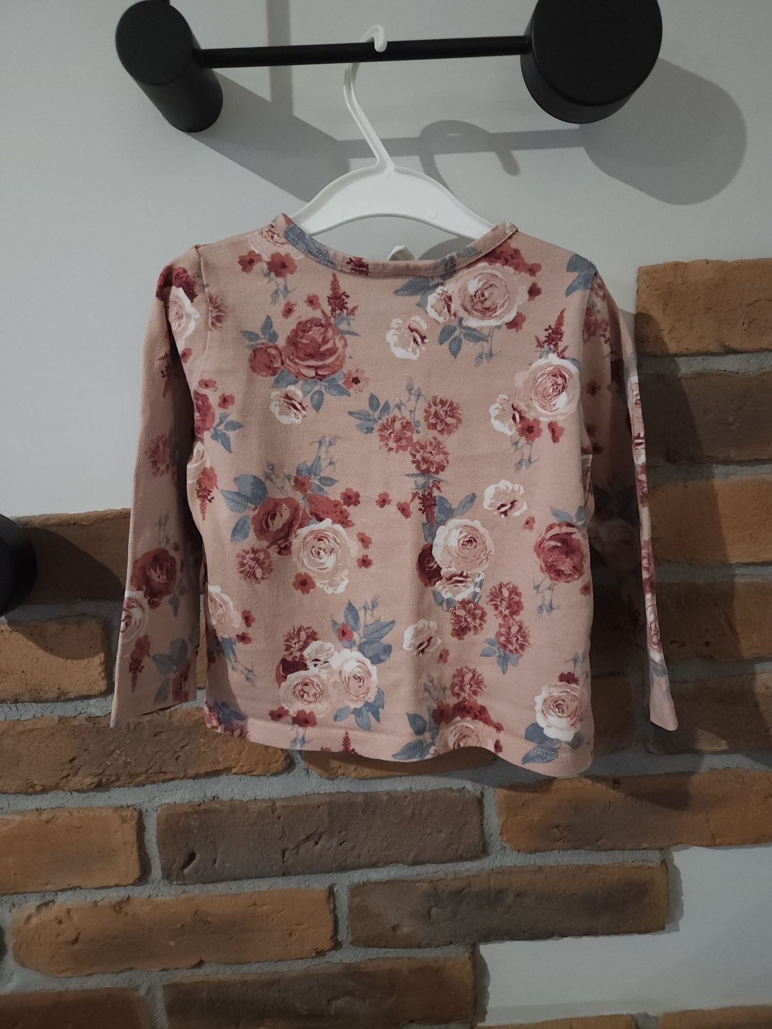 Sweter sweterek kardigan w kwiatuszki h&m 92
