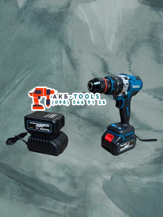 Шуруповерт Makita DHP487BL З функцією удару 120Nm Безщітковий 2 АКБ