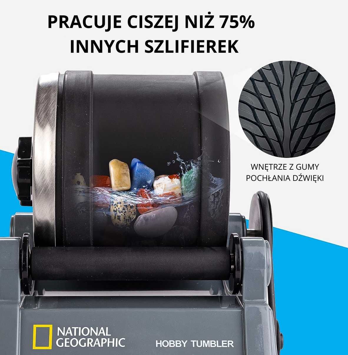 Szlifierka Obtaczarka Tumbler Bęben Kamieniarka National Geographic