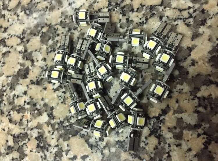 Leds T10 w5w com 12 smd Canbus,Leds tubulares 36/42 mm canbus