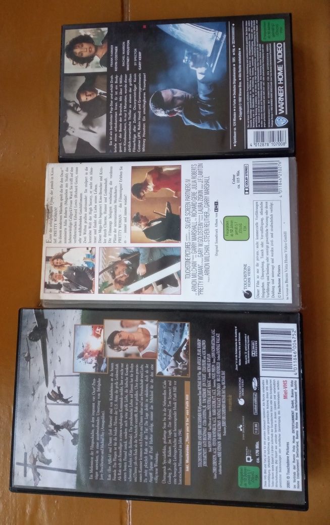 Kasety Vhs -Pretty woman, Bodyguard, Pearl Harbour