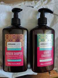 Arganic care szampon i odżywka keratin shampoo