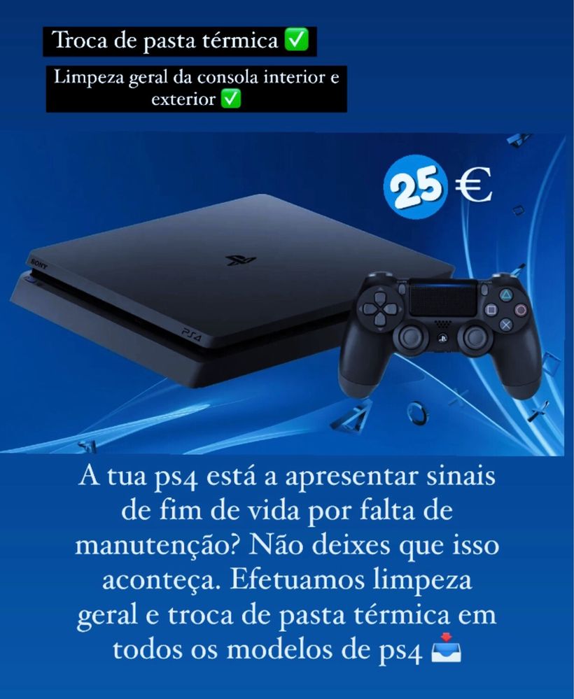 Limpeza e troca de pasta térmica PS4