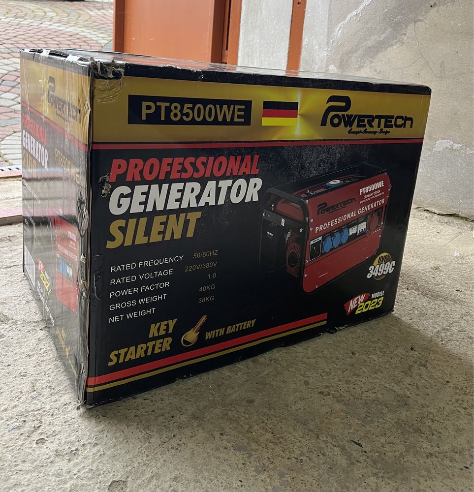 Генератор Powertech PT 8500 WE