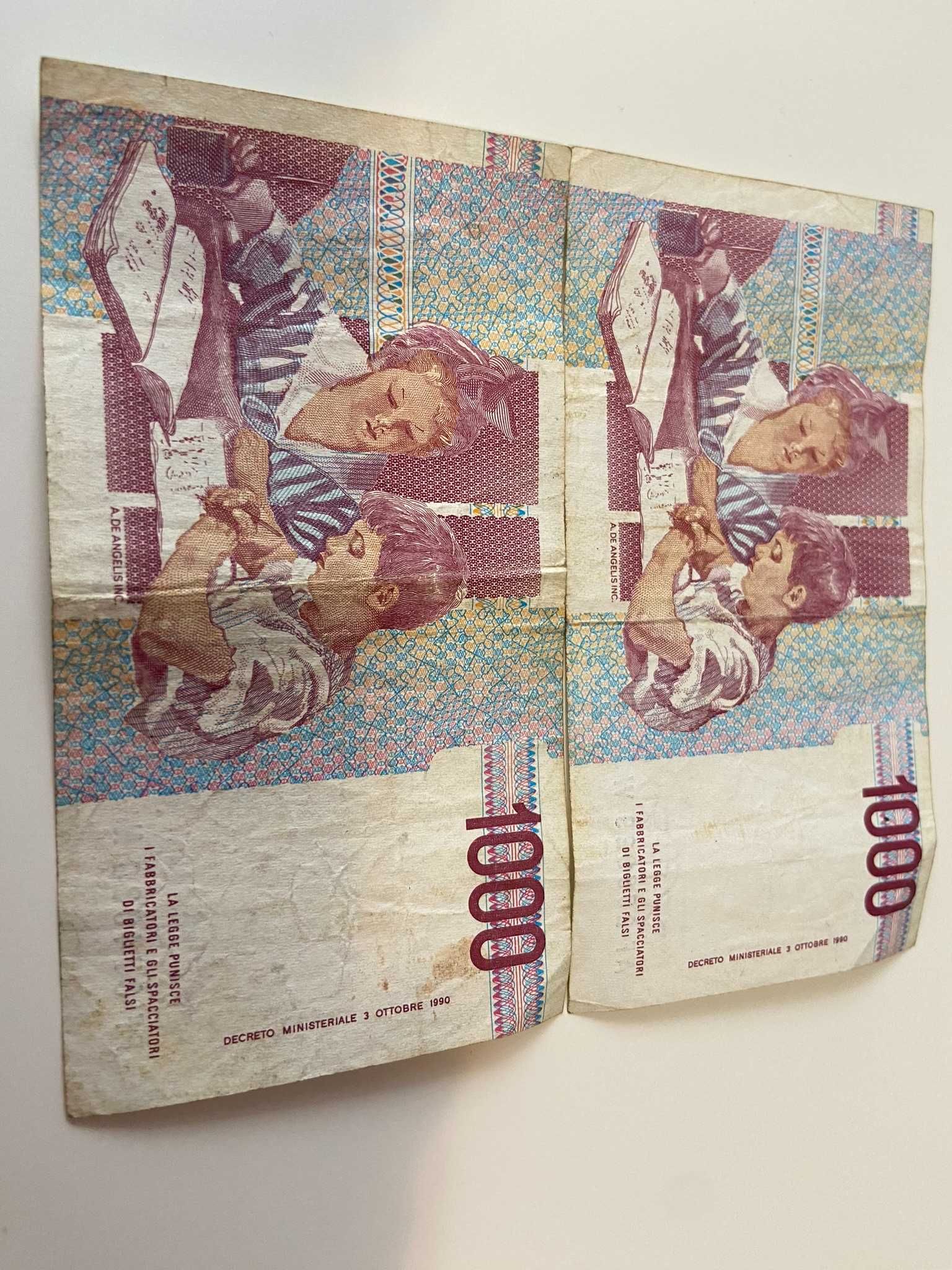 2 x 1000 lirów - 1990
