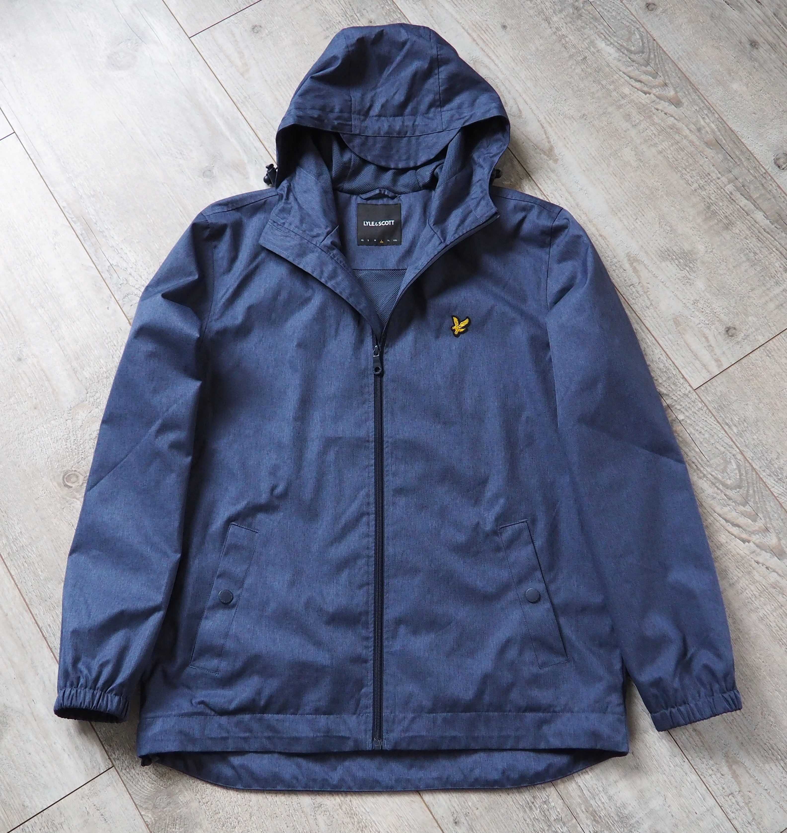 Lyle&Scott_Ink Blue Marl ZipUp Hooded Jacket_L