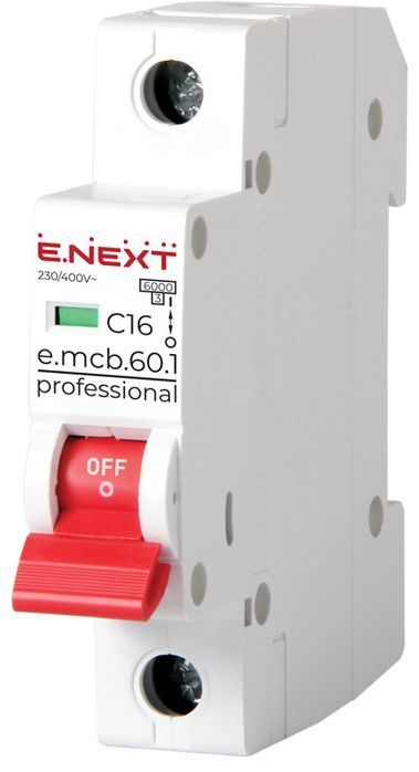 Wyłącznik Nadprądowy Mcb.pro60 1P C16A 6Ka Enext