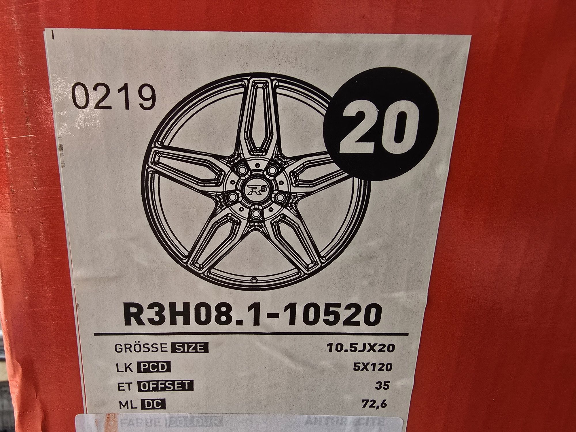 Alufelgi R3 10,5j 20'  BMW X5, X6   5x120