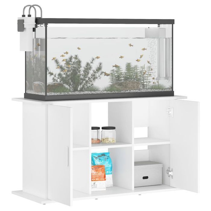 Szafka pod akwarium Vidaxl, biała, 101x41x58 cm - eleganckie wsparcie