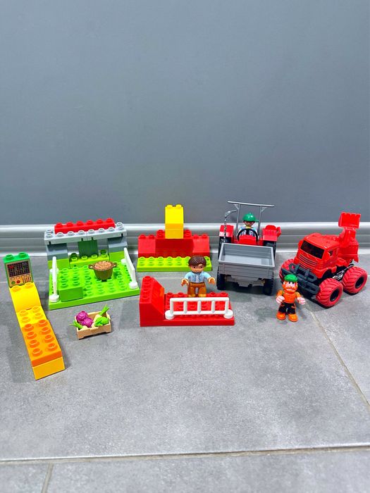 Игровой, детский набор Playmobil LEGO (Ферма, трактор); конструктор