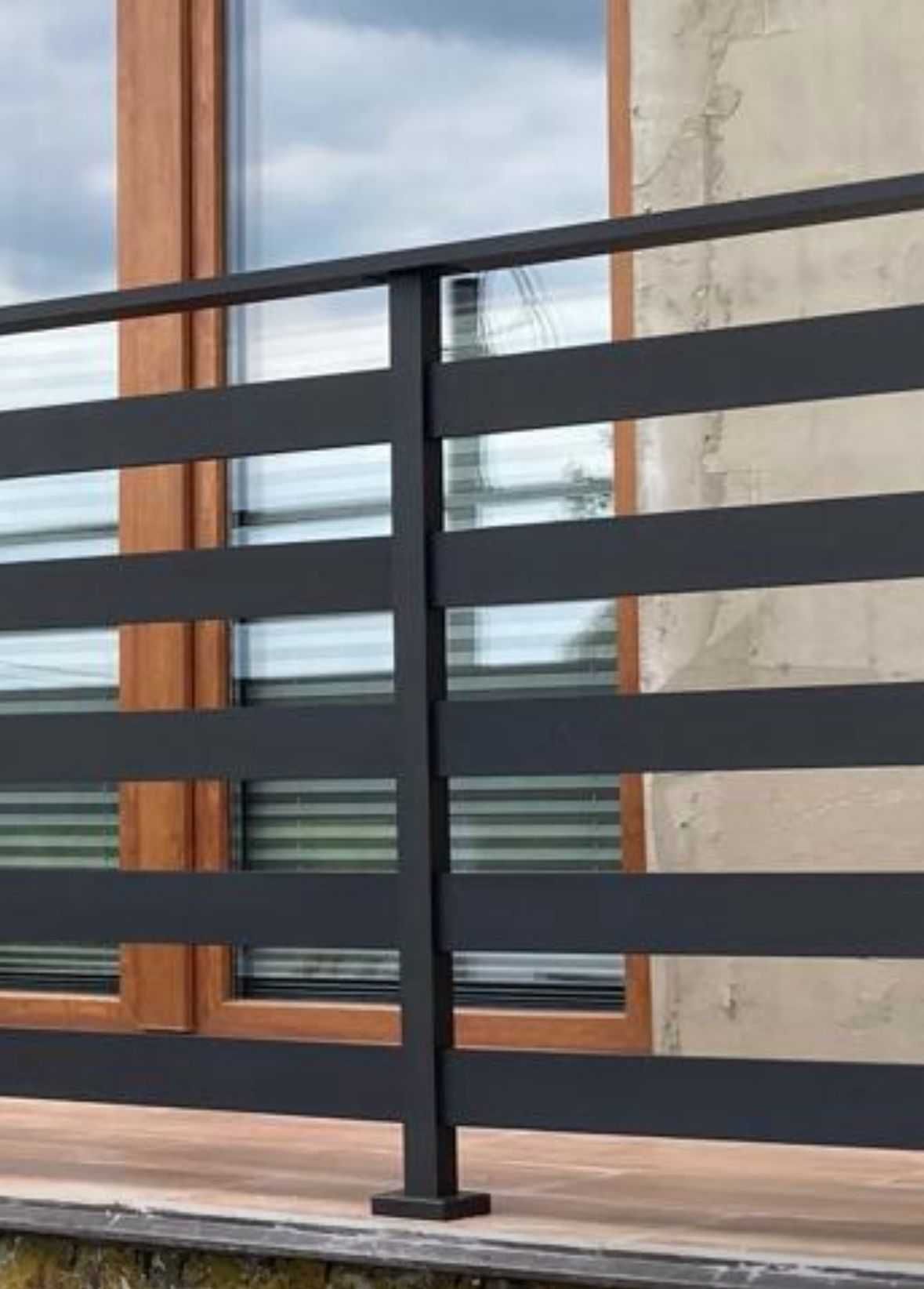 Balustrada balkonowa na balkony malowane proszkowo balustrady alu