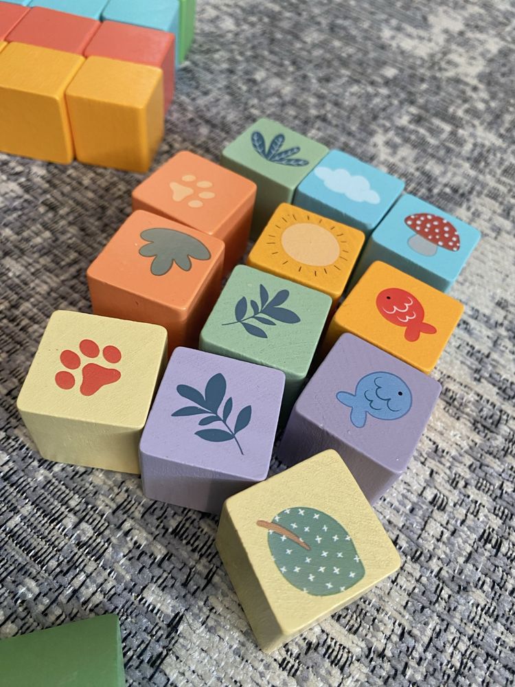Construção Wood’N Play 100 Building Blocks