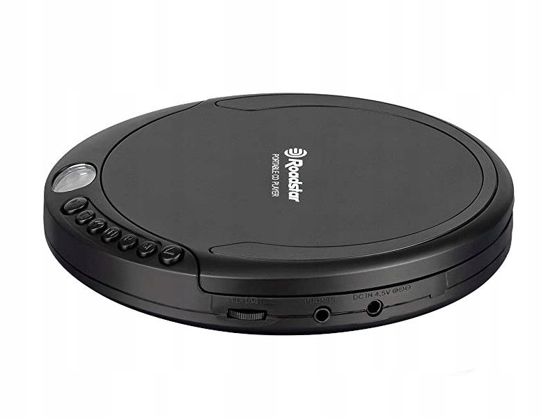 odtwarzacz cd roadstar pcd-435cd czarny wyświetlacz lcd gniazdo jack