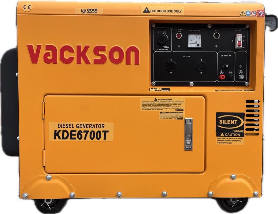 Генератор ДИЗЕЛЬНИЙ 5.5 кВт - Vackson KDE6700T