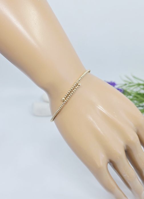 Złota bransoletka sztywna próba 585 14k