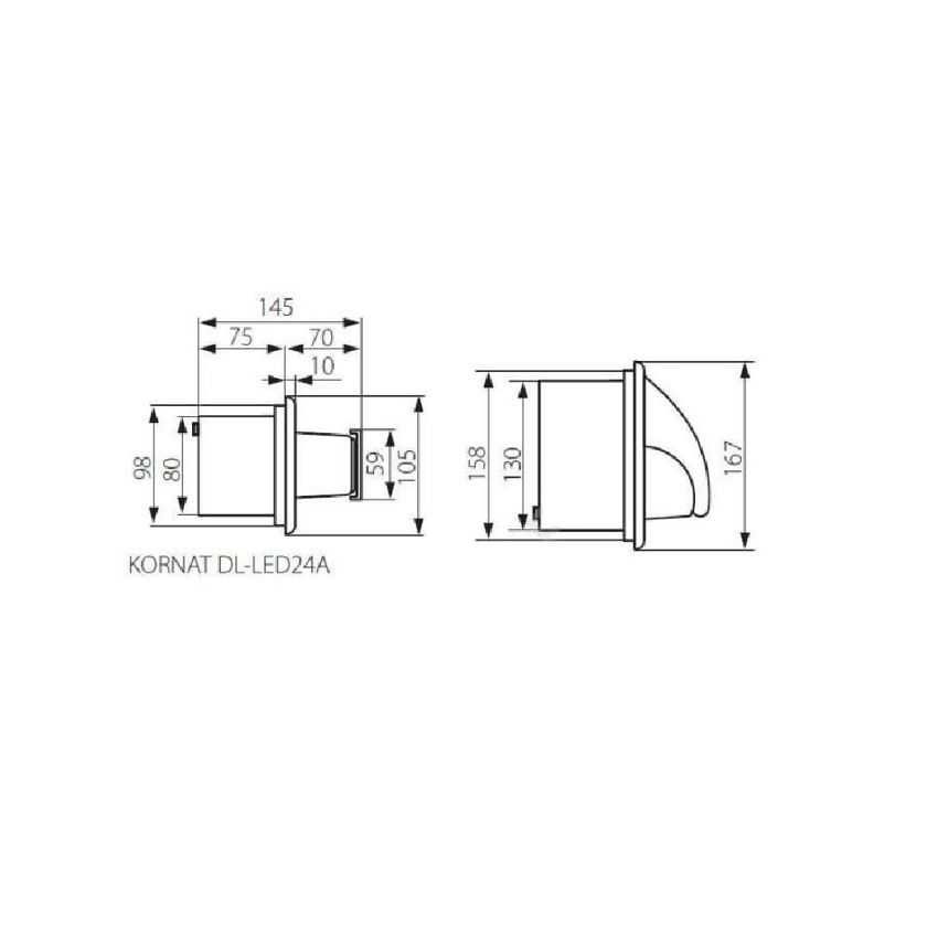 Oprawa elewacyjna Led KANLUX 7741