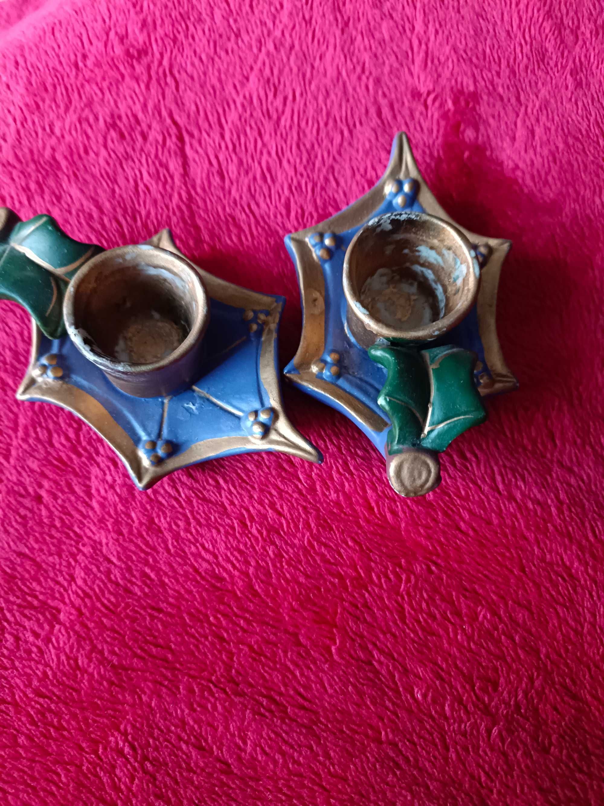 Ceramiczne kaganki na świece