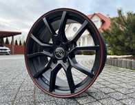 Felgi 5253 MBR FELGI 16 5x100 VW POLO BORA GOLF IV SKODA Czerwony Rant