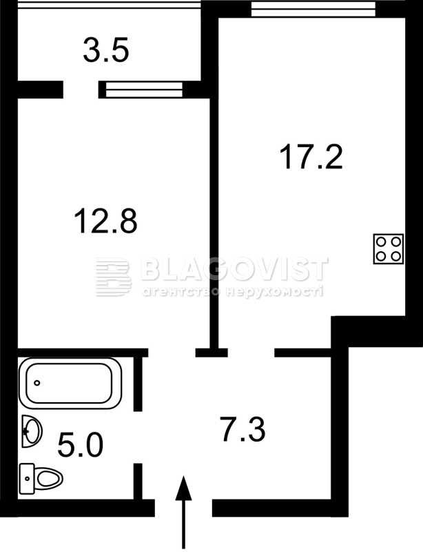 Продам квартиру ЖК "Повітрофлотський квартал" 45 кв.м за 115000 у.е