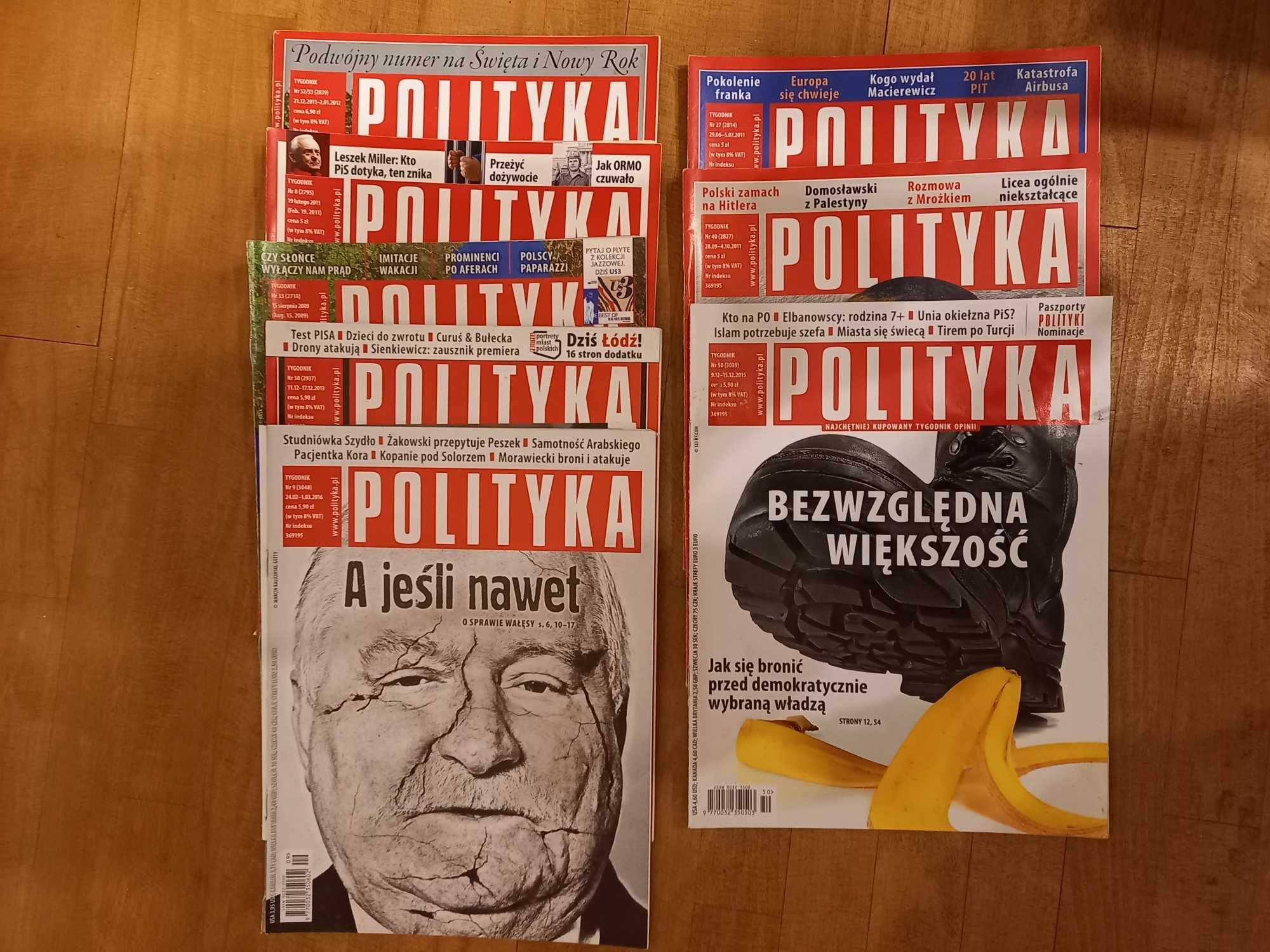 Polityka - 8 numerów. Rok 2009 - 2016