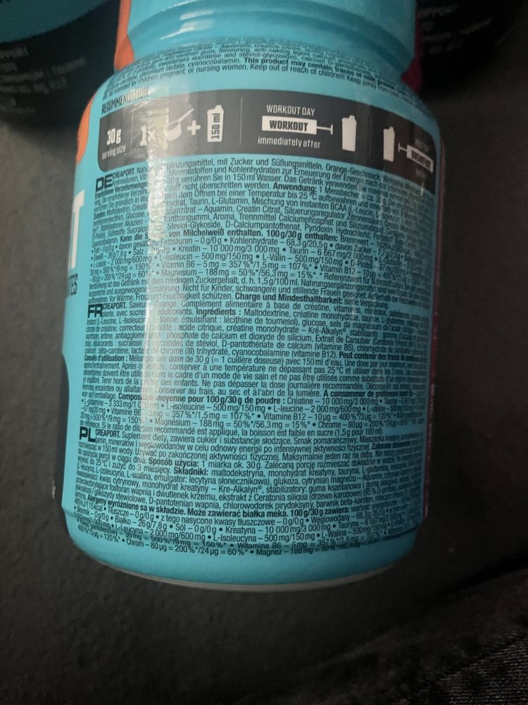 Creatina blend with carbohydrates