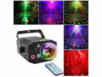 2 - Efekty Laser Czerwony Zielony + Kula Disco Mix Wzorów kolor Pilot