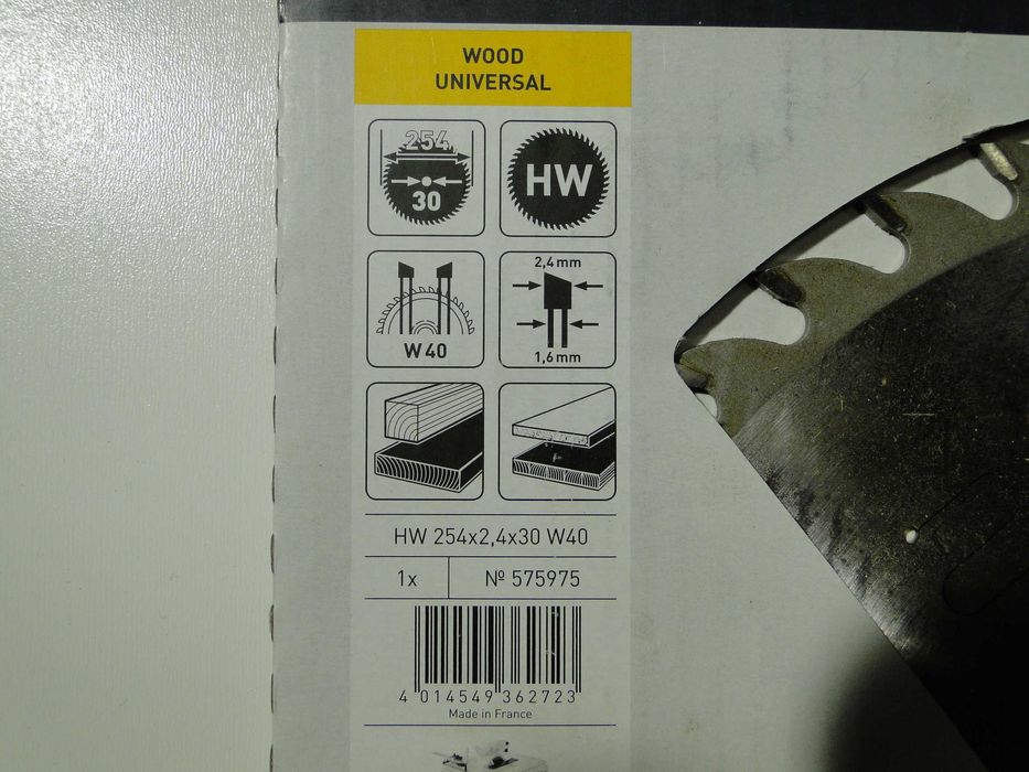 Festool 575975, Tarcza pilarska uniwersalna 254x2,4x30 W40, Nowa