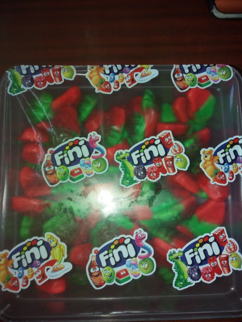 Фруктові жувальні цукерки (мармелад) ТМ ФИНИ ( Fini). 65шт в банке.