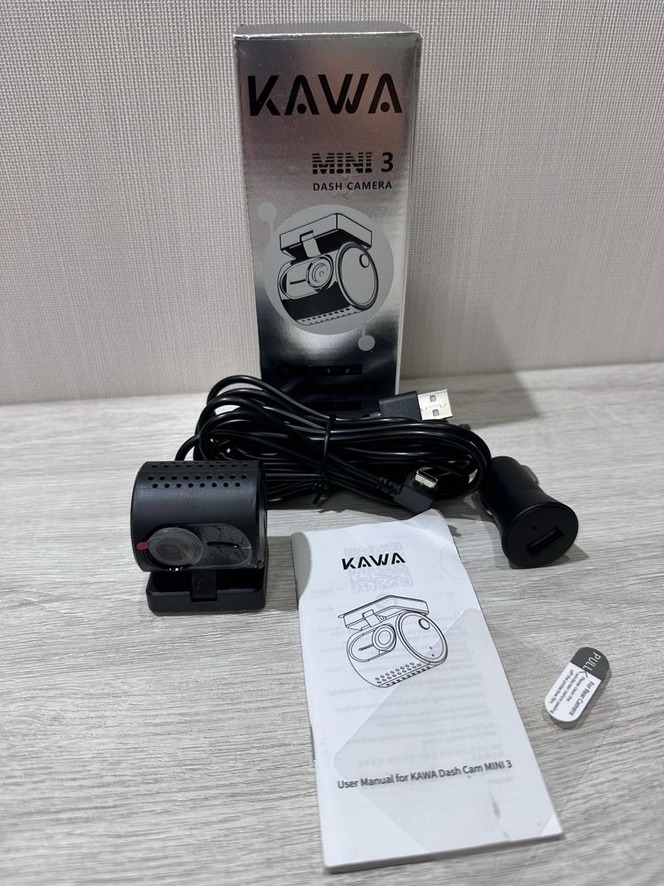 Видеорегистратор KAWA Mini 3 2K, Wi-Fi, ночное видение