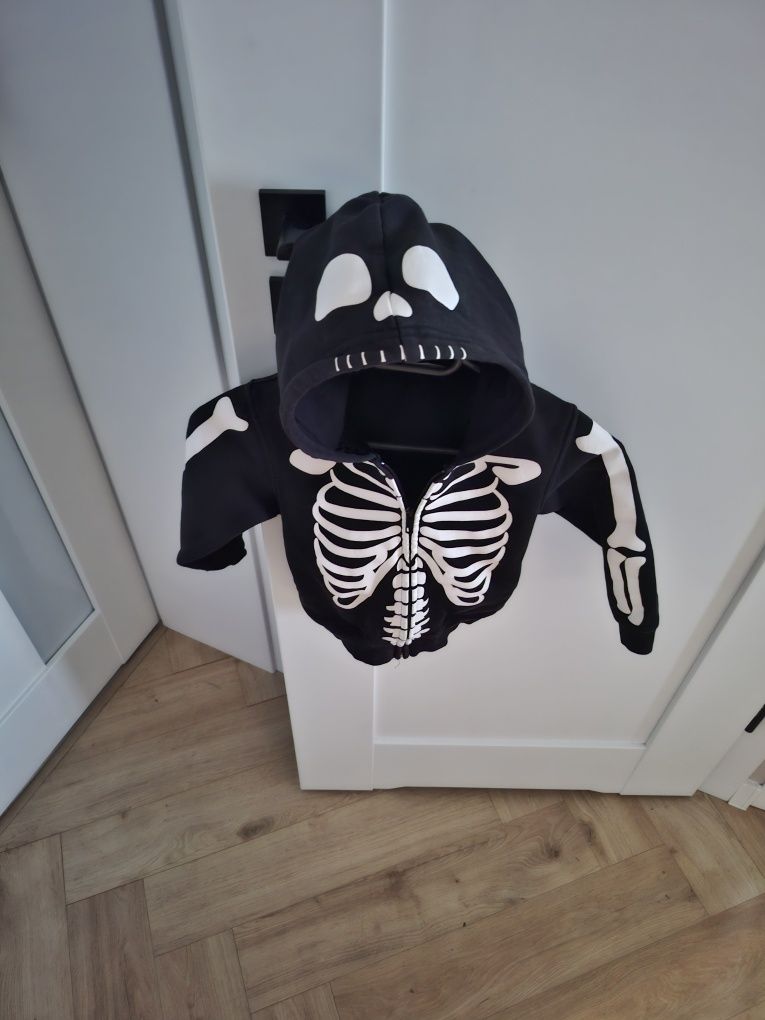Bluza H&M halloween kościotrup