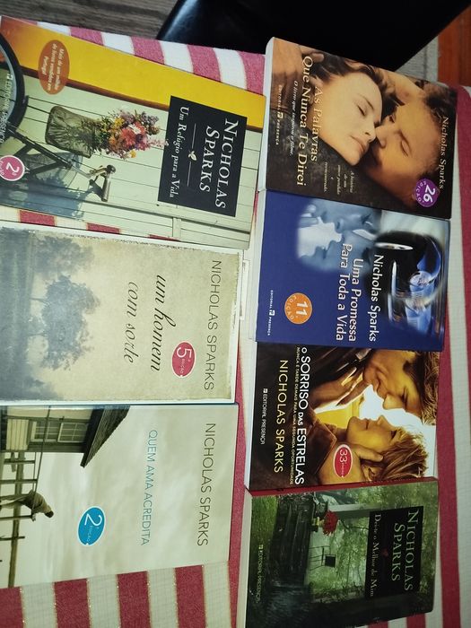 Sete livros de Nicholas Sparks