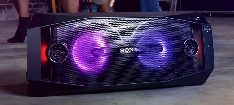 Coluna Sony GTK-X1BT de 500w com bluetooth