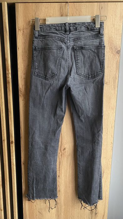 Spodnie ZARA 34 damskie jeansy czarne bawełna