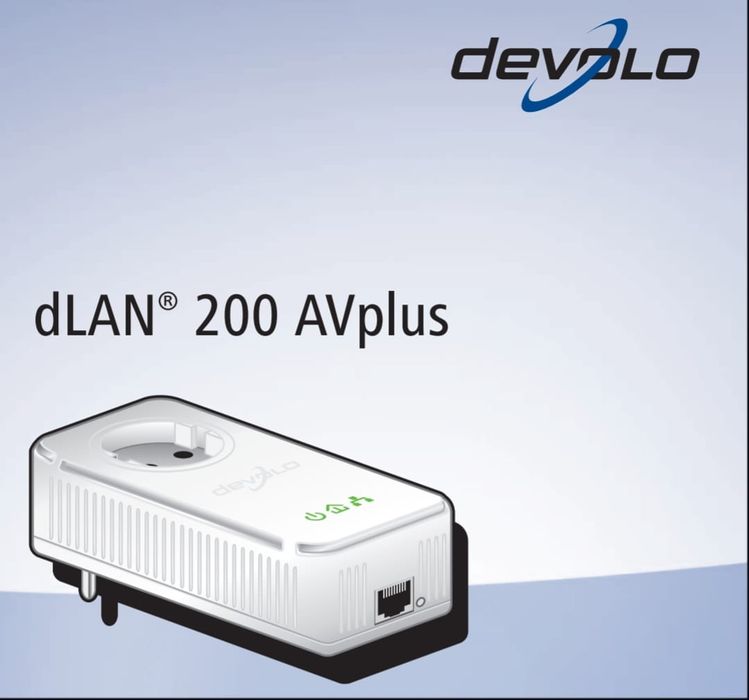Amplificador de sinal adaptador Wi-Fi Devolo dLAN200 AVplus
