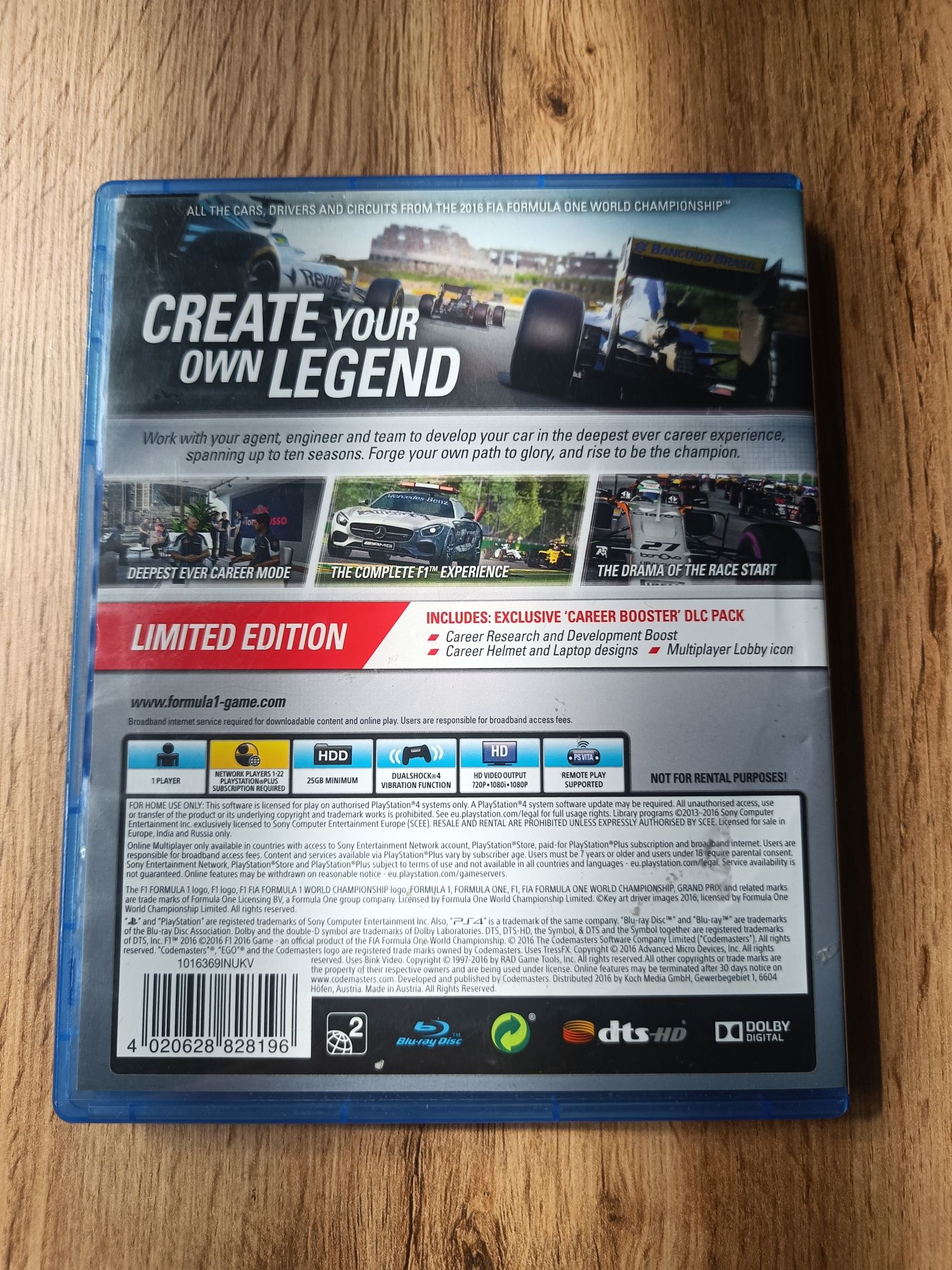 F1 2016 PS4 (PL)