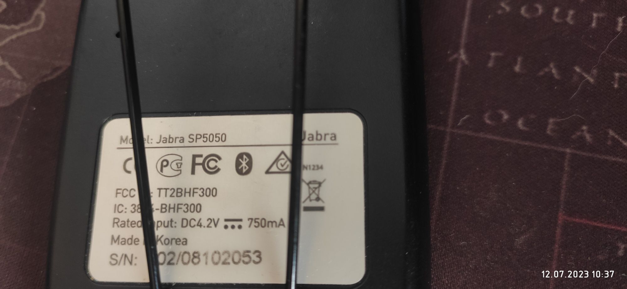Гарнитура  Jabra SP5050 для громкой связи в машину.