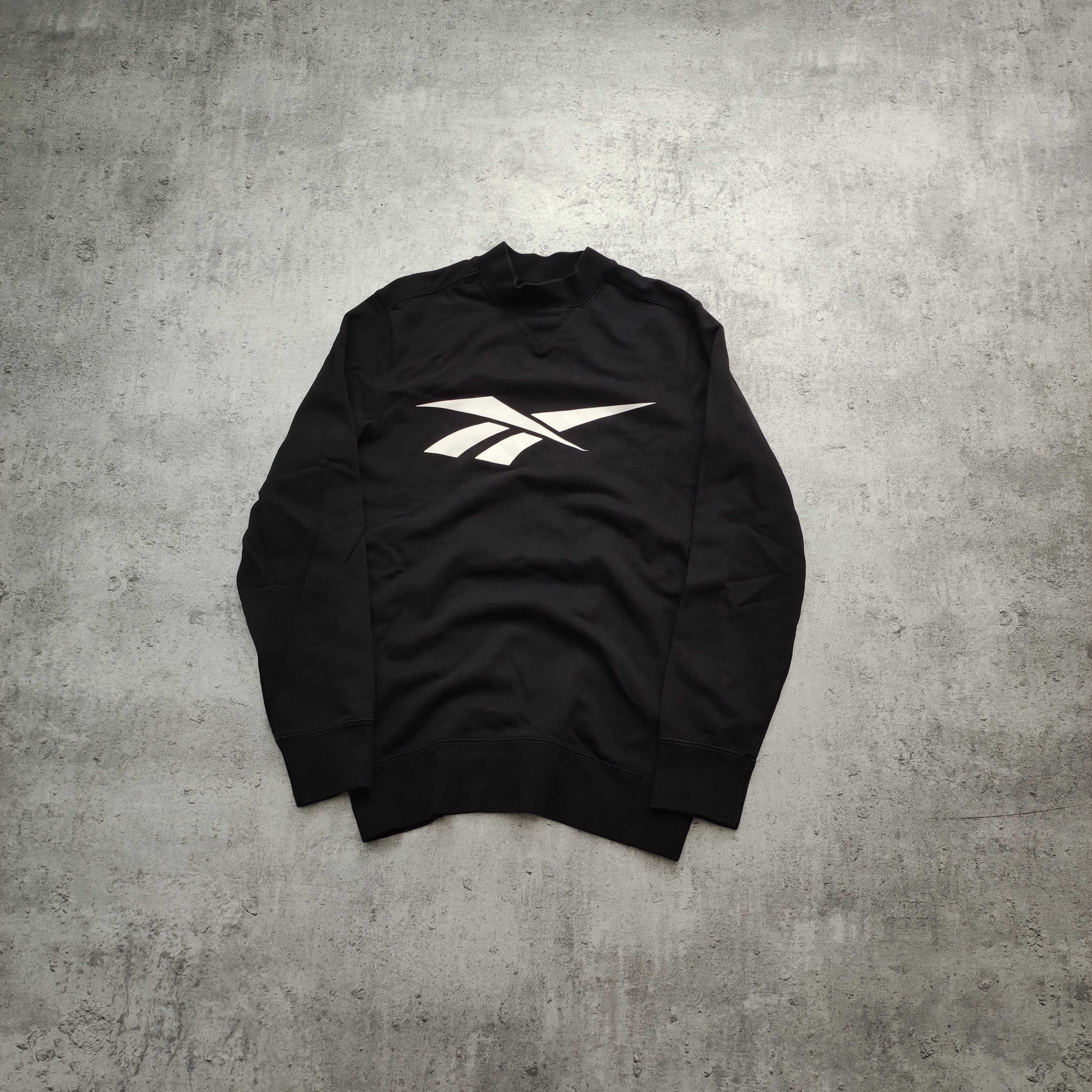 MĘSKA Bluza PREMIUM Bawełna Sportowa Reebok Duże Logo Siłownia Casual
