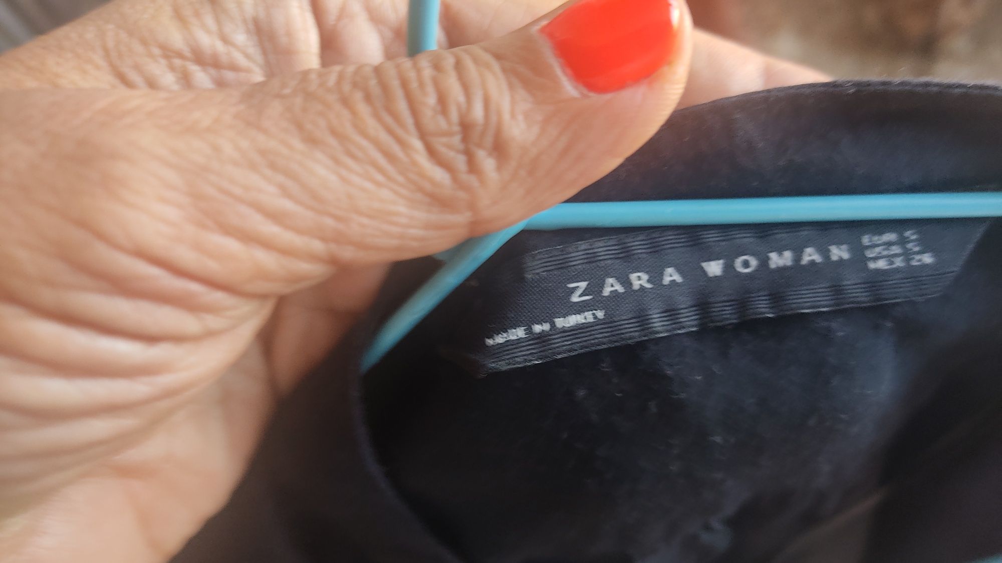 Camisa preta da Zara Woman