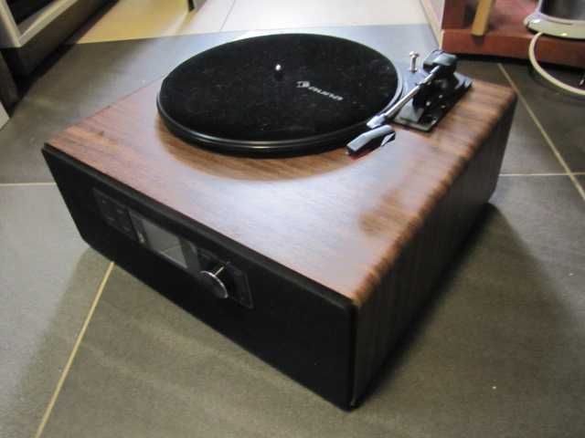 Radio internetowe gramofon DAB+ UKF USB 40W styl retro AUNA drewno