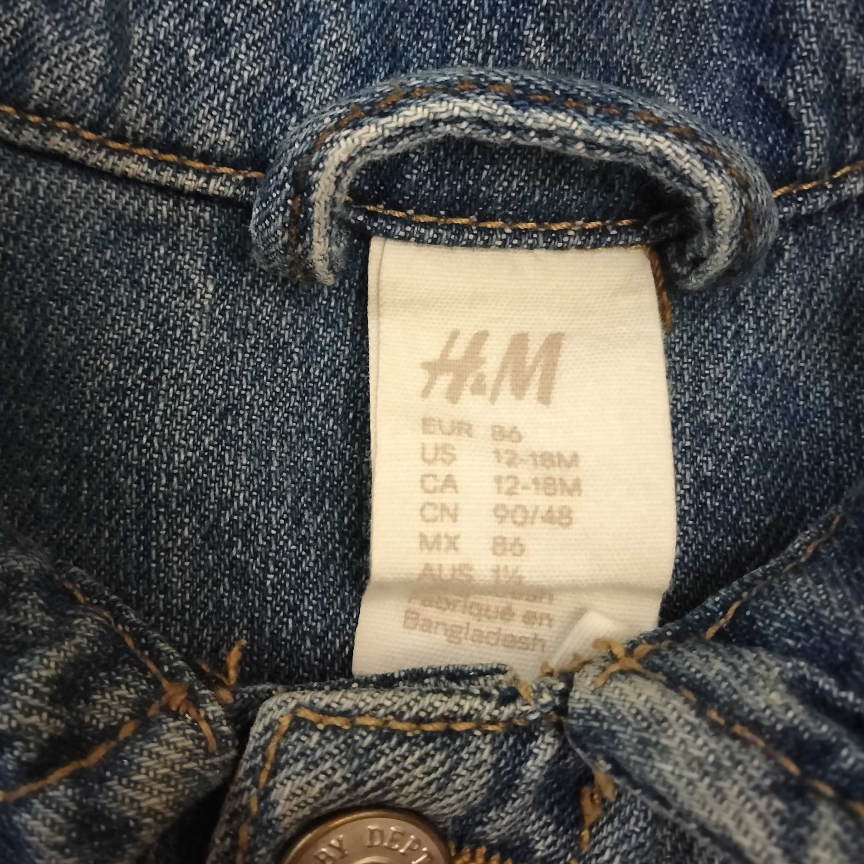 Джинсовый детский стильный пиджак H&M (86 размер) на 1 -1,5 года